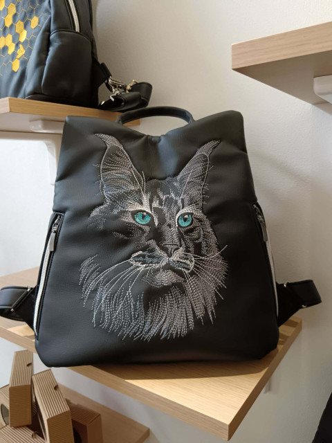 Batoh safe - Mainská kočka kočka batoh mainská mývalí kočka 