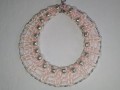 Růžový náhrdelník s korálky