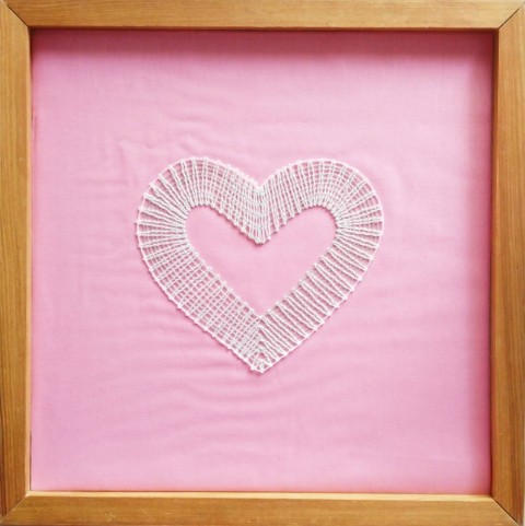 Srdce dřevo srdce dekorace zelená obraz sklo růžová bavlna interiér bílá paličkování krajka látka symbol plátno výzdoba příze rám ruční práce obývací pokoj 