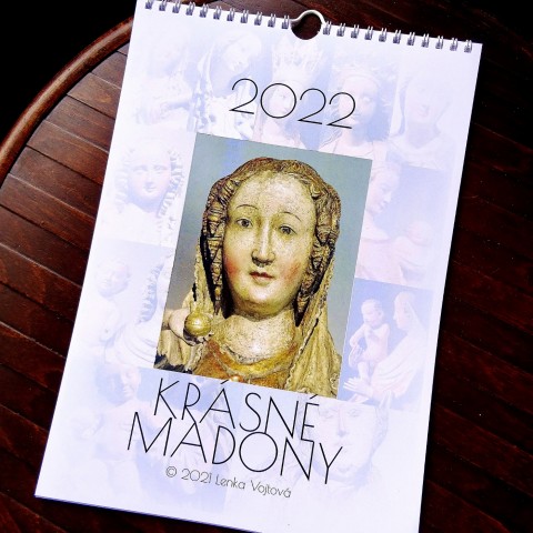 Kalendář 2022 - KRÁSNÉ MADONY barva barvy měsíční a4 madona ježíšek kalendář závěsný jezulátko nástěnný 2022 