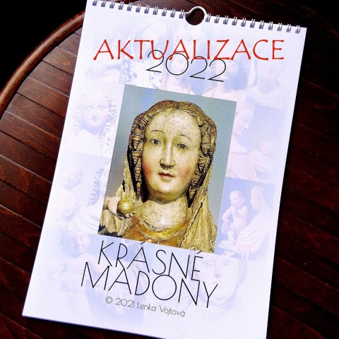 Kalendář 2025 - KRÁSNÉ MADONY barva barvy měsíční a4 madona ježíšek kalendář závěsný jezulátko nástěnný 2022 