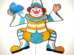 KLAUN S PARAPLÍČKEM - postavička