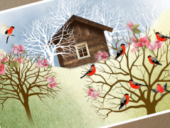 ZAHRADA VONÍCÍ JAREM - pohlednice