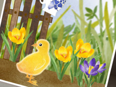 ZAHRADA VONÍCÍ JAREM - pohlednice