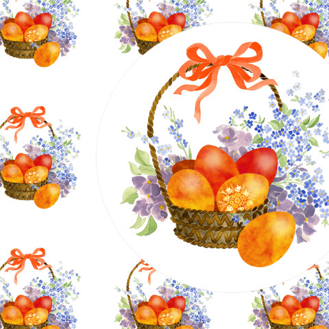 VELIKONOČNÍ KOŠÍČEK - samolepky zábava květina mašle košík přání příroda jaro košíček velikonoce diář mašlička deník pomněnky kraslice obálka nálepka pohlednice samolepky samolepka 