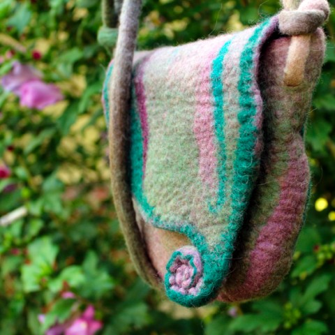 Kabelka kabelka taška přírodní hnědá barevná vlněná vak plstěná kabela brašna plstěné purpurová plstěný mošna z vlny 