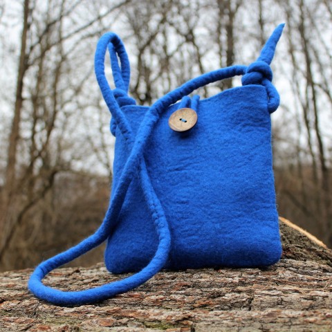 Kabelka kabelka taška vlna plstěná rouno plstěné přes rameno plstěný crossbody 