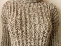 Ručně pletený svetr s merinem