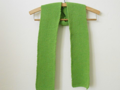 Pletená šála merino zelená šála dámská zimní merino pánská 