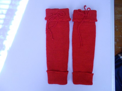 Dětské návleky na nohy a sukýnka červená děti sukně akryl vlna návleky 