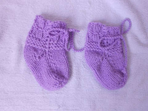 Kojenecké merino ponožky, papučky fialová ponožky merino papučky mimi kojenec 