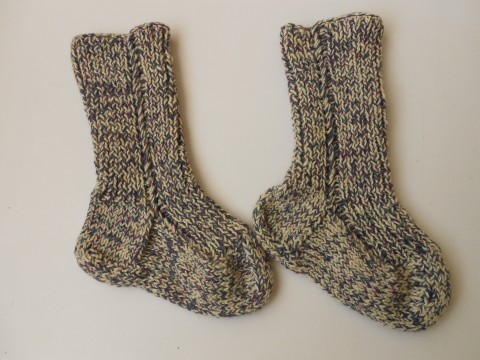 Teplé ponožky s vlnou vel. 36-37 fialová pletené šedá béžová akryl ponožky vlna 