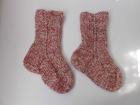 Dětské ponožky vel. 32-33 s merinem děti bílá akryl ponožky měděná merino 