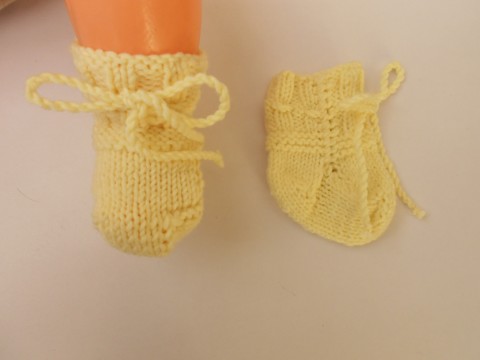 Kojenecké merino ponožky žlutá ponožky merino capáčky kojenec 