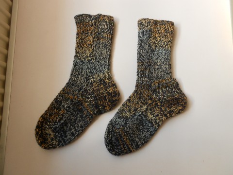 Velmi teplé ponožky s merinem 42-43 černá béžová ponožky vlna merino polyamid jšedá 