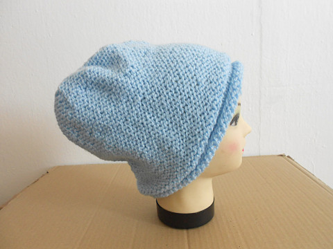 Univerzální čepice - vlna modrá čepice akryl vlna  Univerzální čepice - vlna modrá čepice akryl vlna