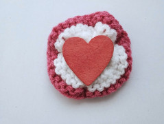 Pletené ozdoby průměr 9 cm