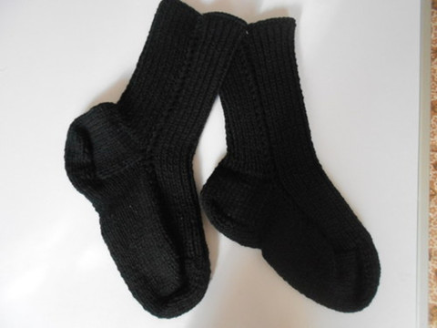 Teplé ponožky s vlnou 44-45 černá ponožky vlna akryl 