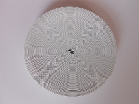 Pruženka hladká šířka 4 cm bílá guma pruženka hladká 4 cm 