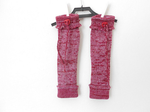 Dětské návleky na nohy s merinem děti bílá akryl pink návleky merino 