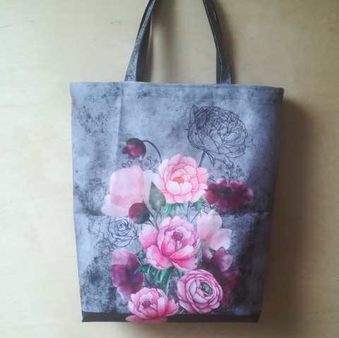 Nákupní taška retro květy 