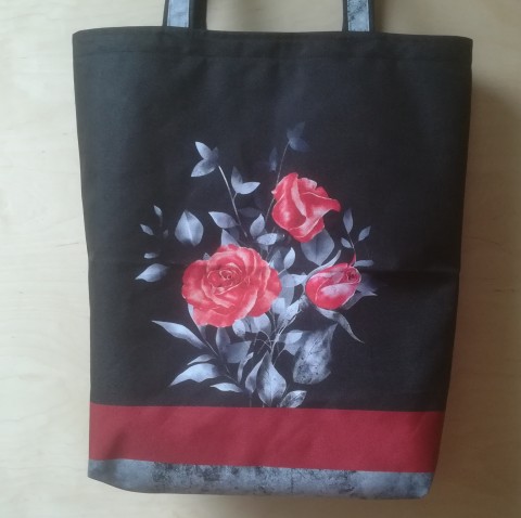 Nákupní taška růže PU 