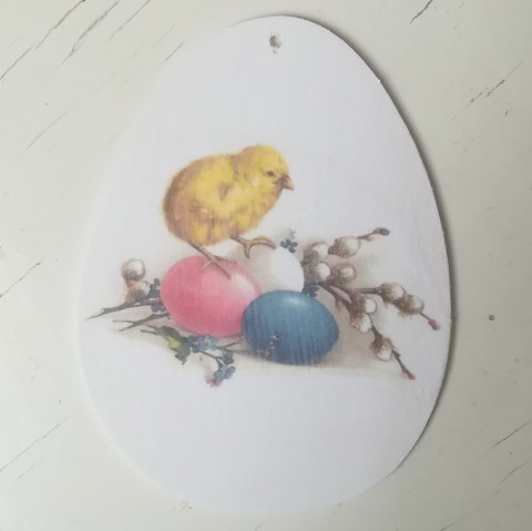 Velikonoční vajíčko 14x11 cm - 8 dekorace velikonoce velikonoční závěsné kraslice vajíčko 