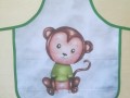 Zástěrka malá s kapsou - opička