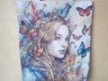 Nákupní taška dívka s motýly