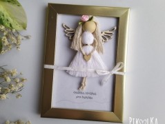 Obraz - macramé andělka pro maminku