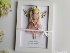 Obraz - macramé andělka pro maminku