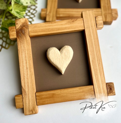 Obraz se srdcem z lípy dřevěný dekorace obraz láska rustikální lípa z lásky boho hygge dřevěné srdce drevo; srdce lipové 