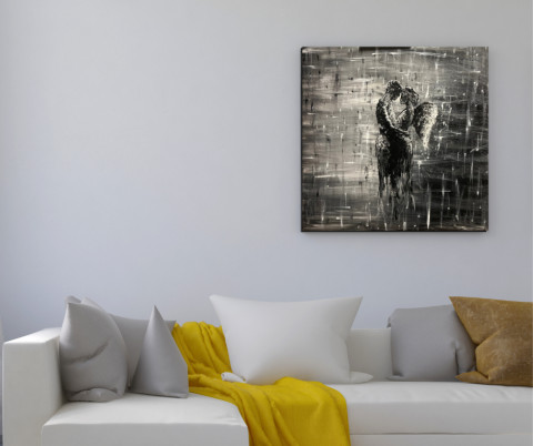 Obraz - V objetí obraz akryl art abstraktni umeni originalni obraz 