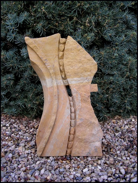 SOCHA Z PÍSKOVCE - *SPŘÍZNĚNÉ DUŠE* plastika socha skulptura zahradní socha socha z pískovce exteriérová socha socha do zahrady. sochy z pískovce 