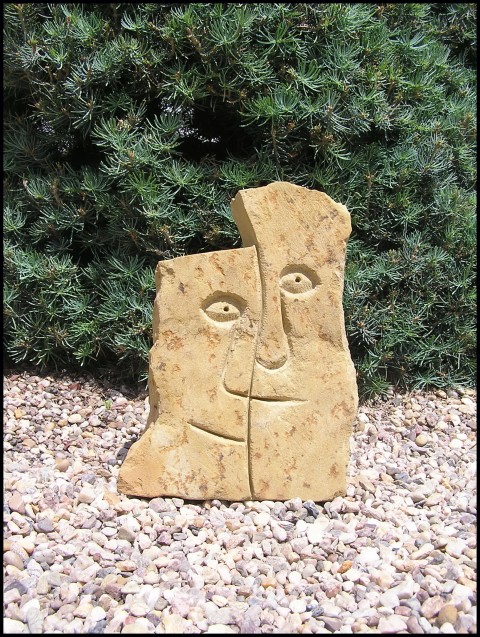 SOCHA Z PÍSKOVCE - *SOUZNĚNÍ* plastika socha skulptura zahradní socha socha z pískovce exteriérová socha socha do zahrady. sochy z pískovce 