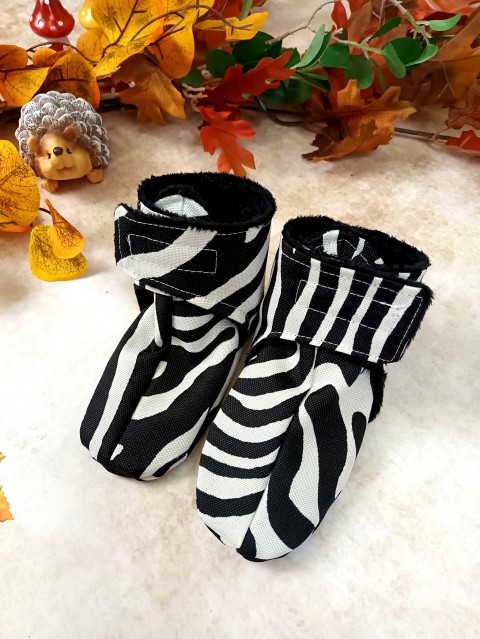 Capáčky - Zebra ponožky botičky capáčky 