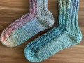 Pletené ponožky vícebarevné.