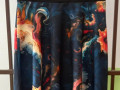 Půlkolová sukně - sasanka L/XL