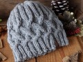 Pletená teplá čepice na zimu