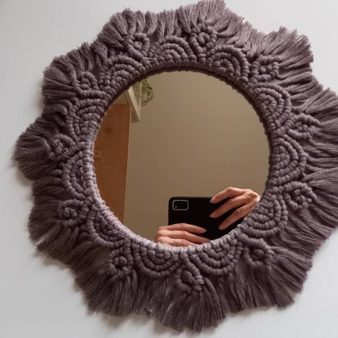 MACRAMÉ ZRCADLO zrcadlo mirror 