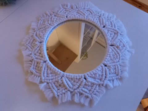 MACRAMÉ ZRCADLO zrcadlo mirror 