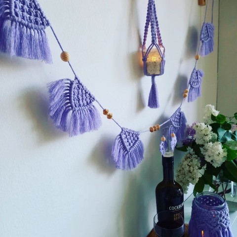 Boho girlanda / macramé dekorace domov dekorace girlanda boho macrame 