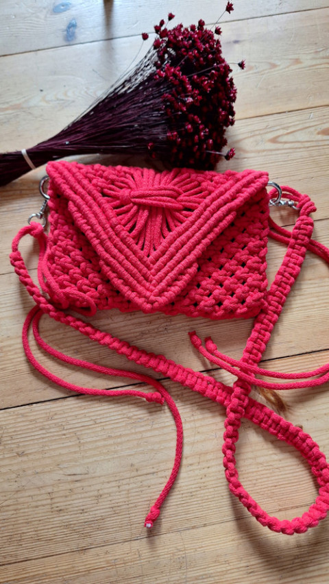 Boho kabelka Passion RED 