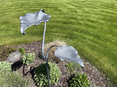 Zahradní pítko pro ptáky-dvoulisté kov zahrada pítko 