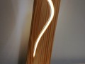 Dřevěná dekorační lampa