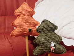 háčkované korále - černá s tyrkysem