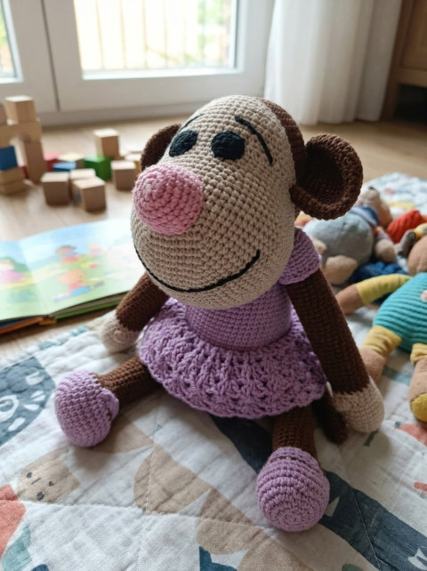 opička opička zvíře děti hračka zahrada zoo 