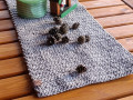 háčkovaný středový ubrus - běhoun