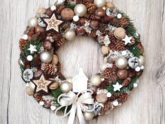 Mechová dekorace v květináčku 2