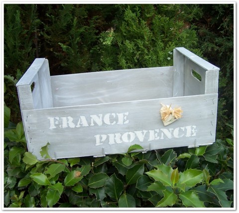 Dřevěná bedýnka-Provance přepravka úložný box dekorace pr 